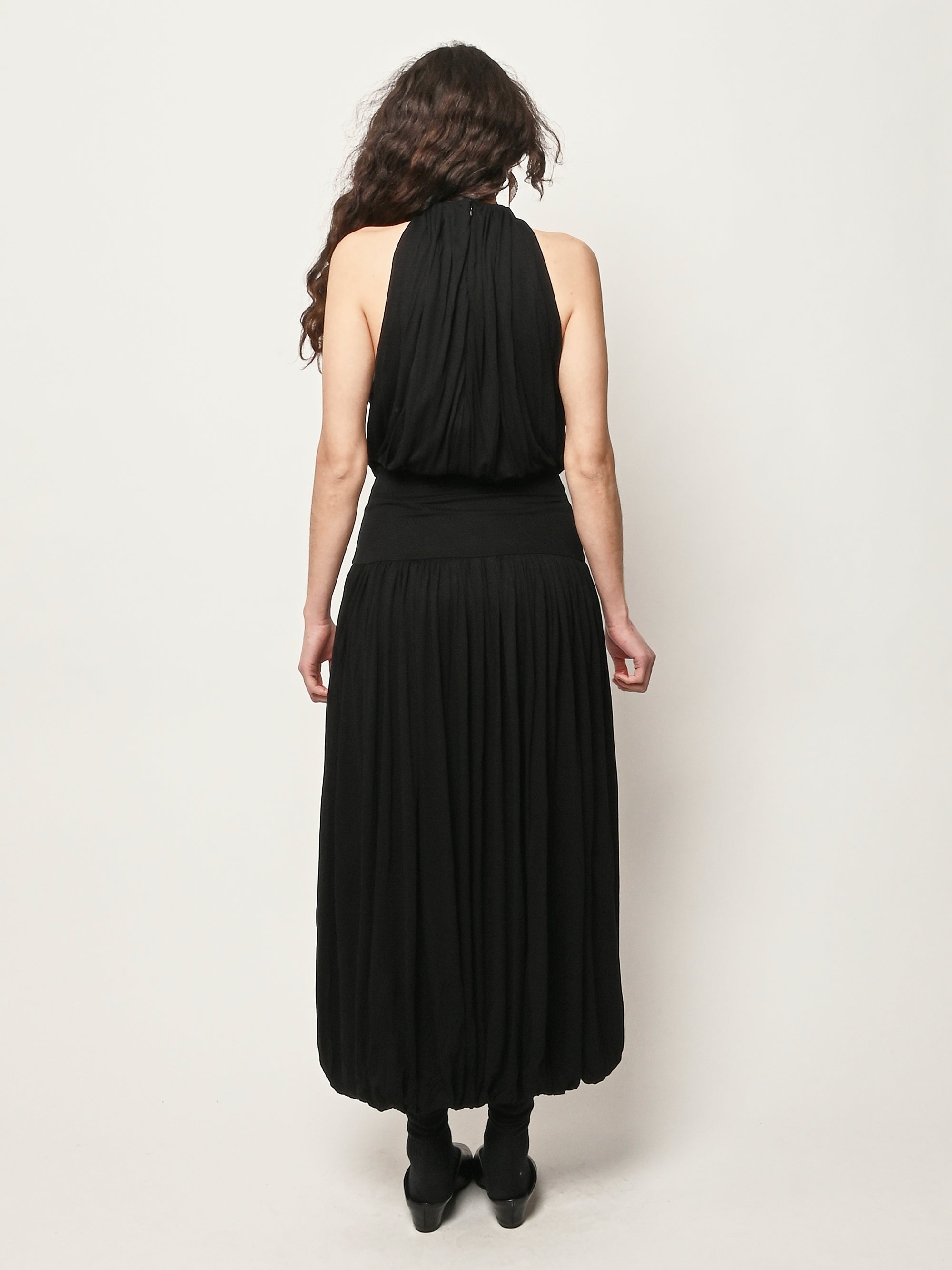 toteme smocked cocktail dress TOTEME Square-Neck Smocked Midi Dress