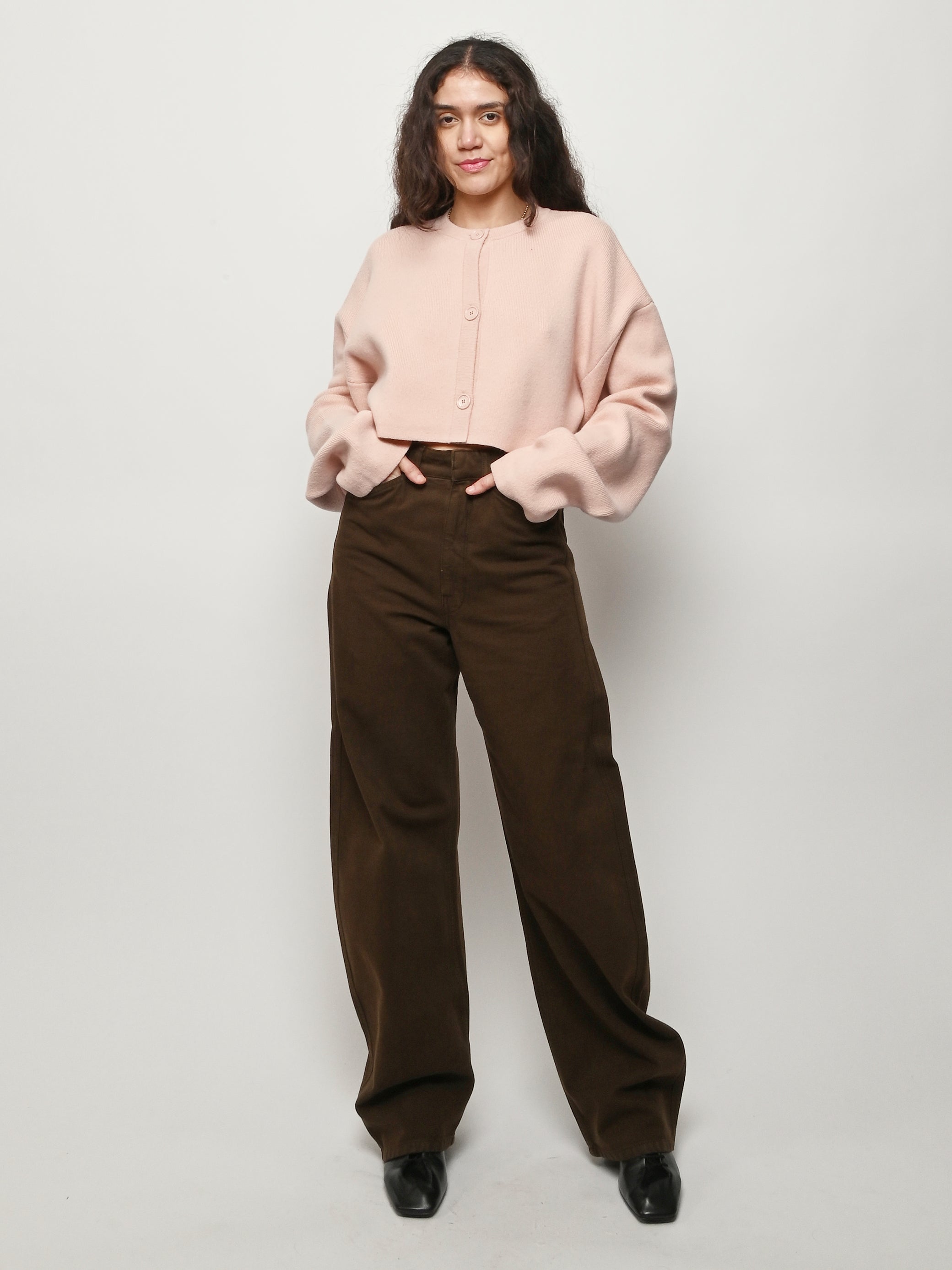 TOTEME - Flamingo Cropped Oversized Cardigan – Frances May