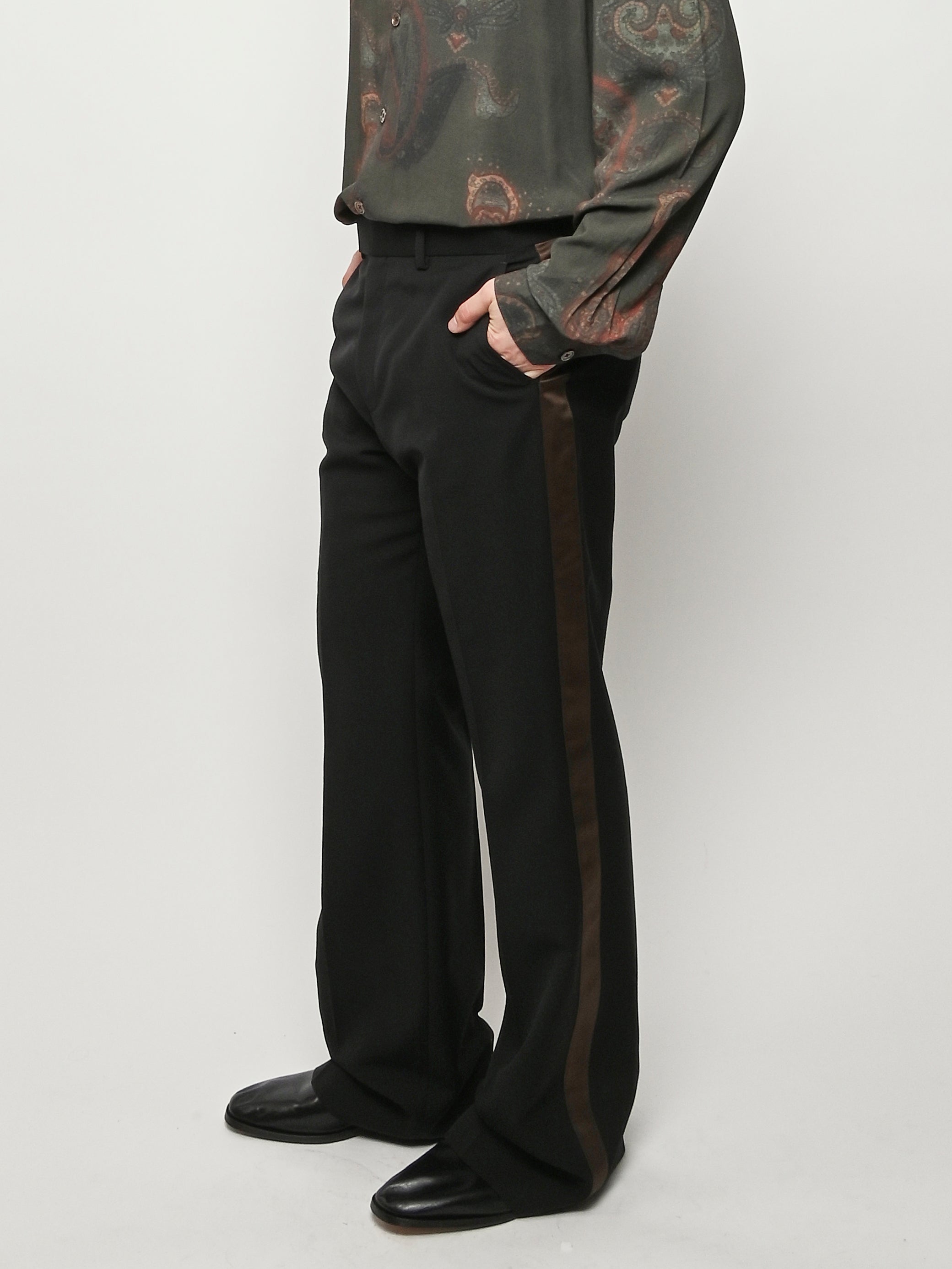 Wales Bonner - Black/Brown Alto Trouser – Frances May