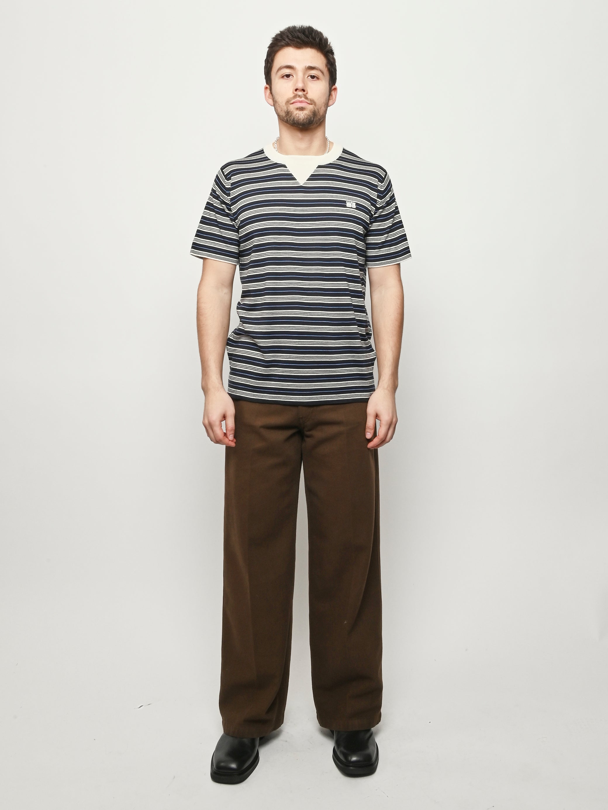 Wales Bonner - Navy/Ivroy/Blue Song Tee – Frances May
