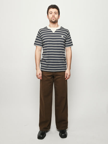 Wales Bonner - Navy/Ivroy/Blue Song Tee – Frances May