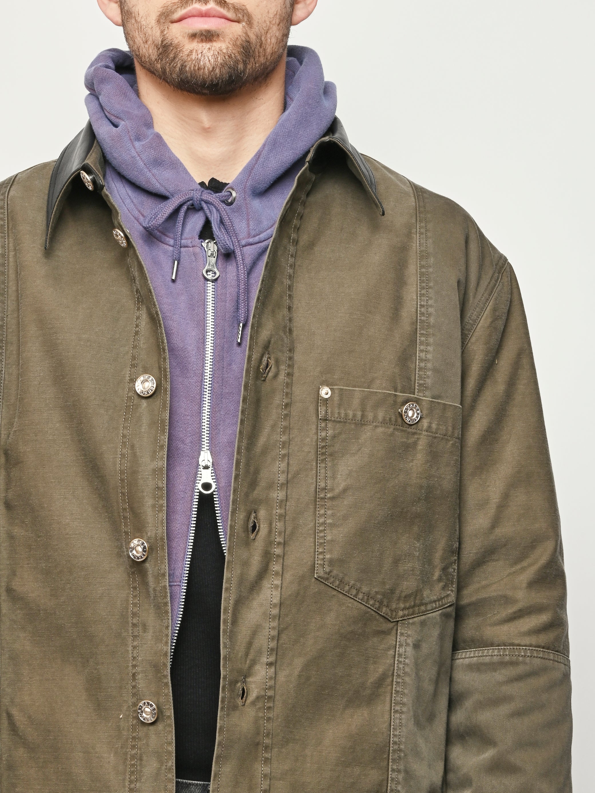 Wales Bonner - Olive/Black Brixton Shirt Jacket – Frances May