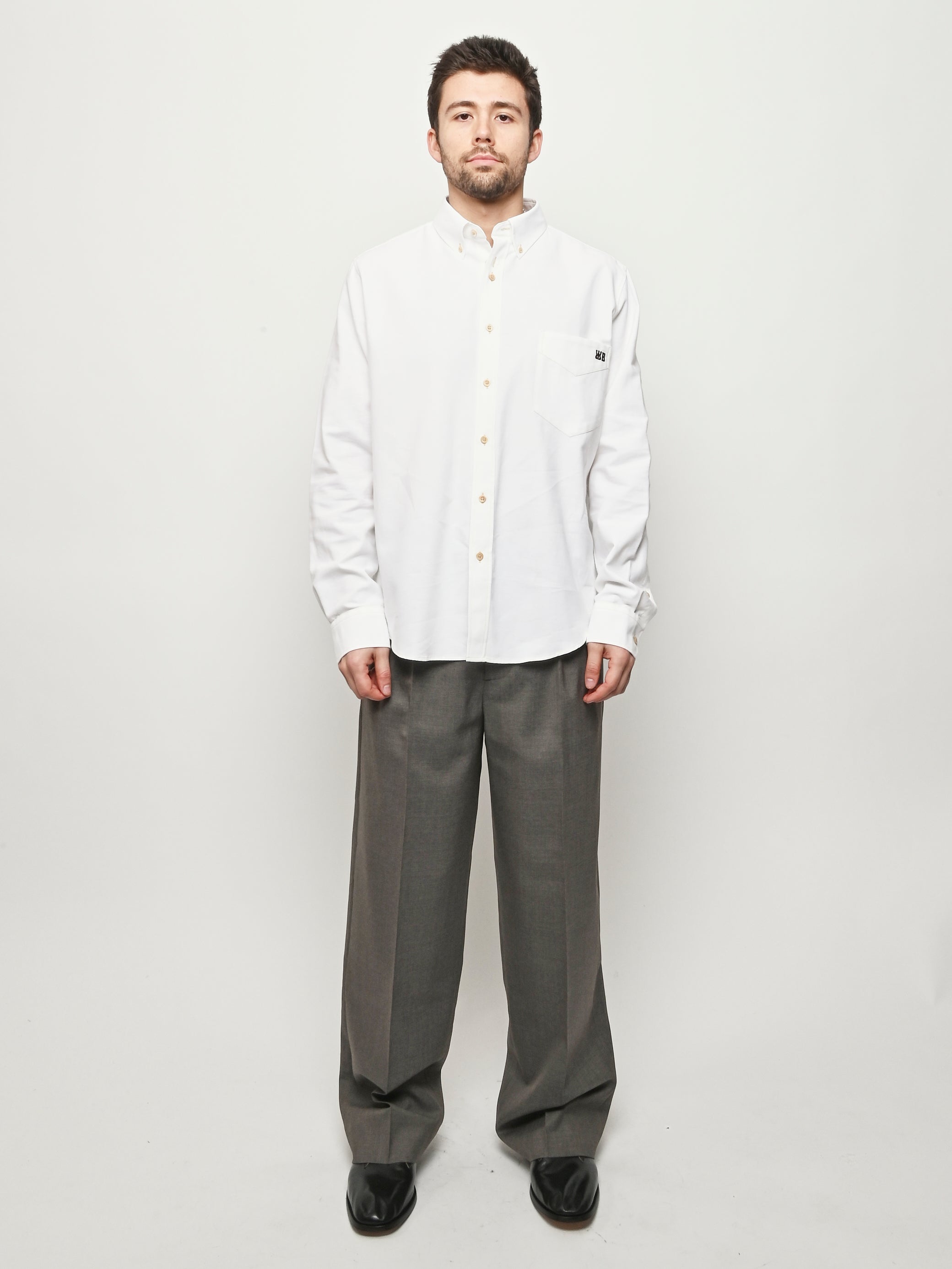 Wales Bonner - White Isaac Oxford Shirt – Frances May