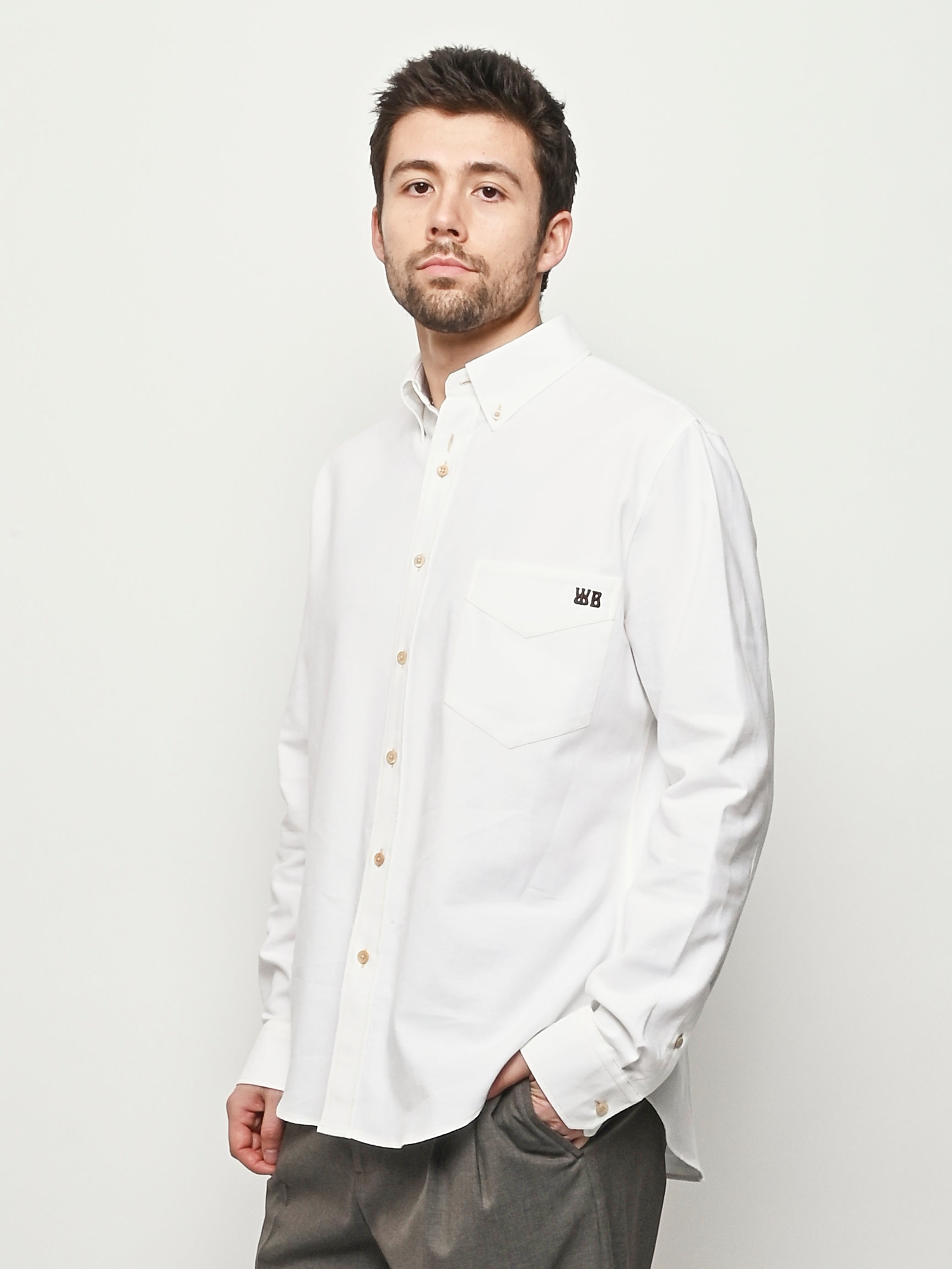 Wales Bonner - White Isaac Oxford Shirt – Frances May